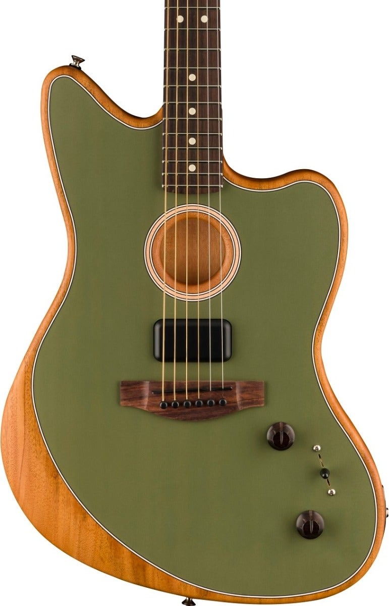 Buy Fender Acoustasonic Player Jazzmaster Antique Olive Sam