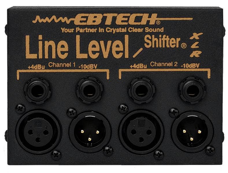 Ebtech LLS2XLR Line Level Shifter Analog Signal Converter