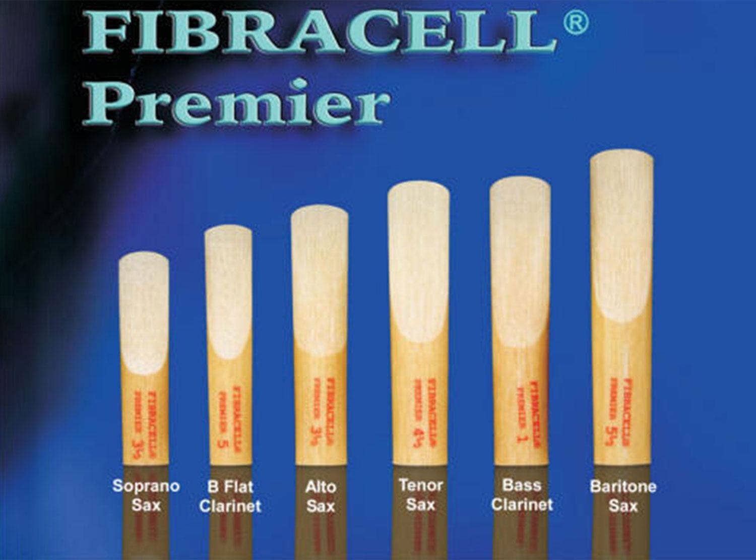 Fibracell FCCP3.5 Premier Series Synthetic Reed for Bb Clarinet 3.5 Strength