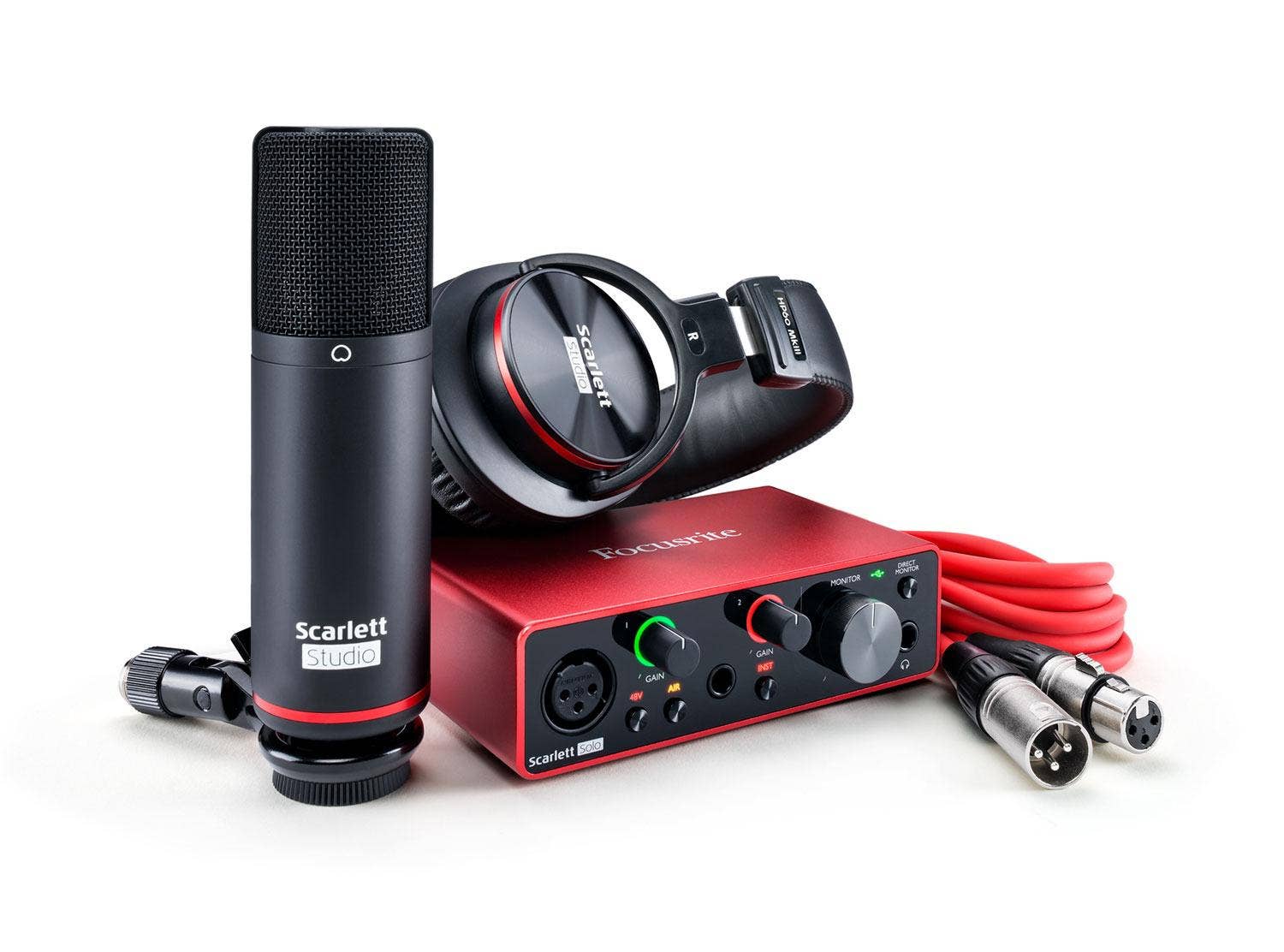 PC/タブレット PCパーツ Focusrite Scarlett Solo 3rd Generation Studio Recording Bundle