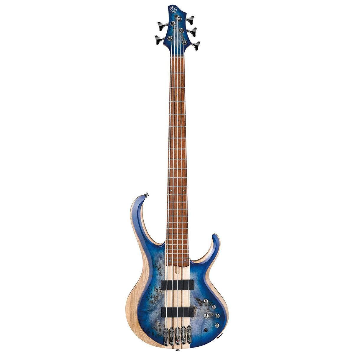 Ibanez BTB845 5-String Bass Guitar Cerulean Blue Burst Low Gloss