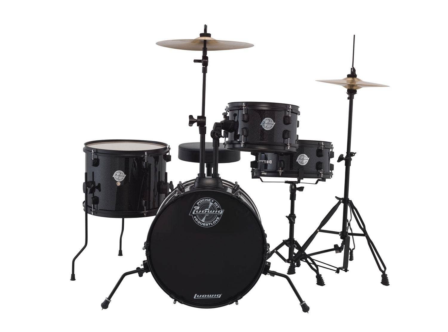 Ludwig pocket kit black new arrivals sparkle