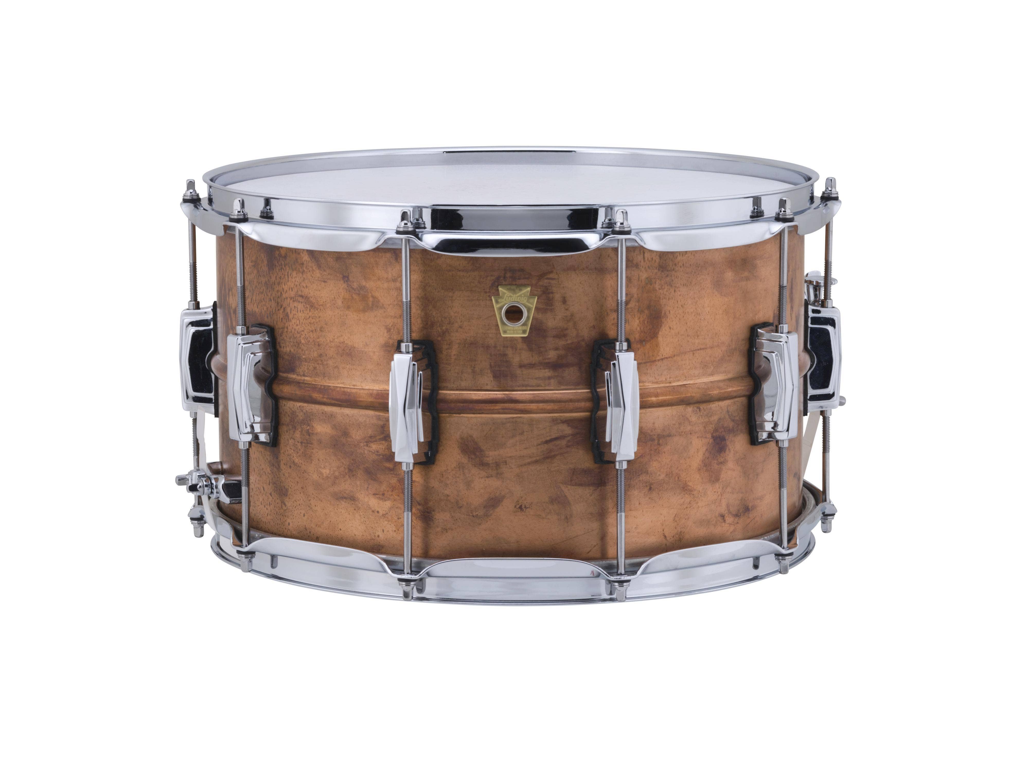 Buy Ludwig Copperphonic Snare Drum With Raw Shells 8 x14 Sam Ash Music
