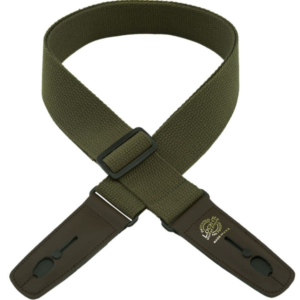 Lock It Cotton Series 2 Guitar Strap Olive
