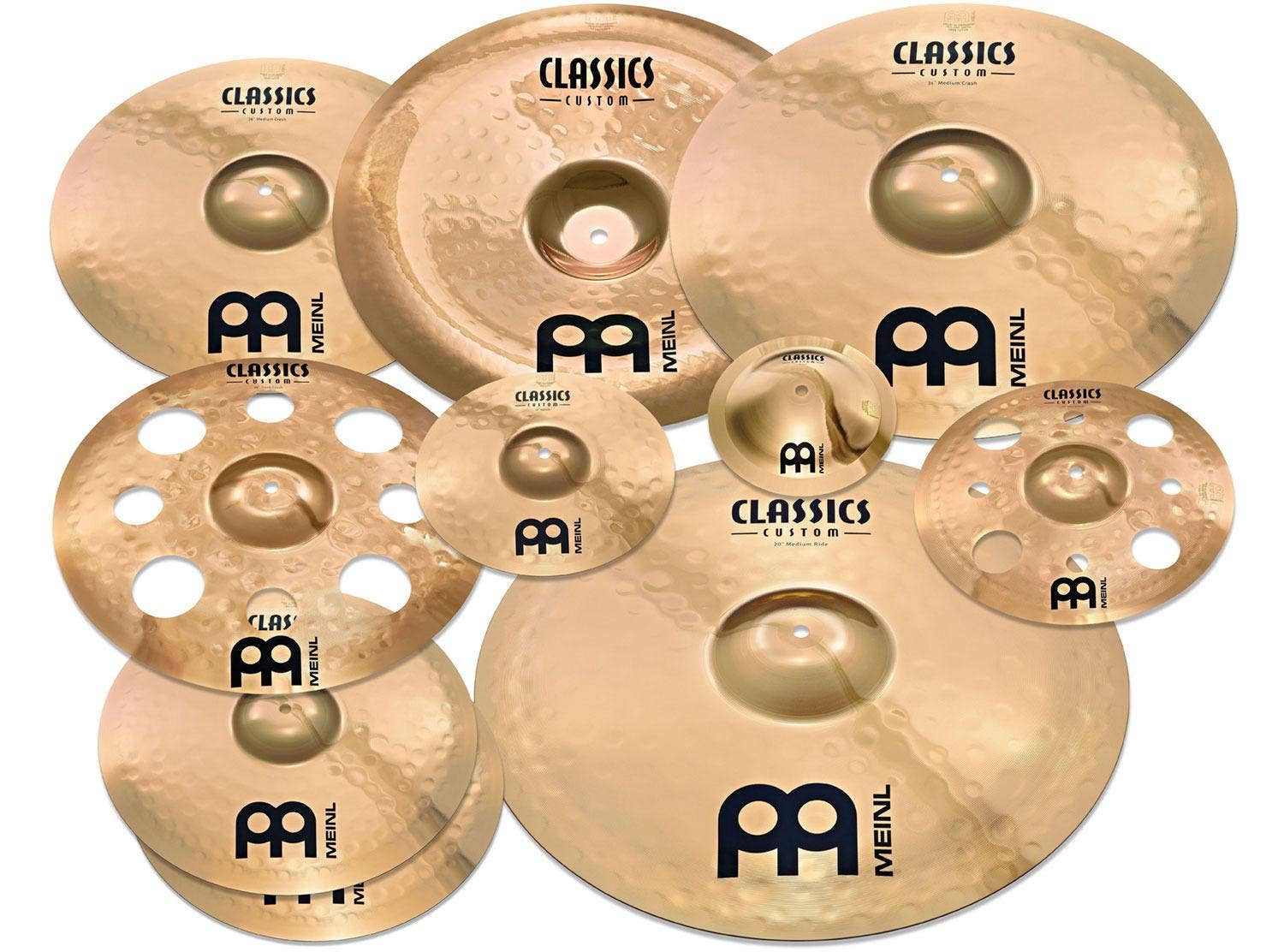 Meinl Cymbals Classics Custom Triple Bonus Cymbal Pack Free 8