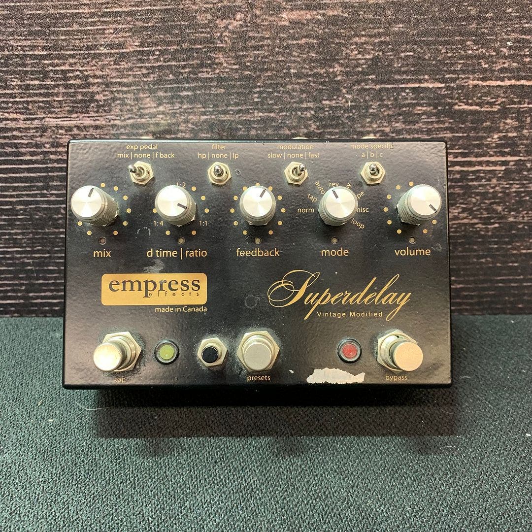 Empress Effects Superdelay Vintage Modified Delay Guitar Effects Pedal