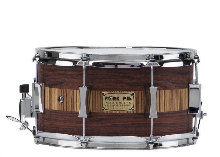 Pork Pie Rosewood Zebrawood Snare Drum