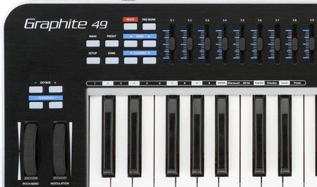 Buy Samson Graphite 49 USB Keyboard MIDI Controller | Sam