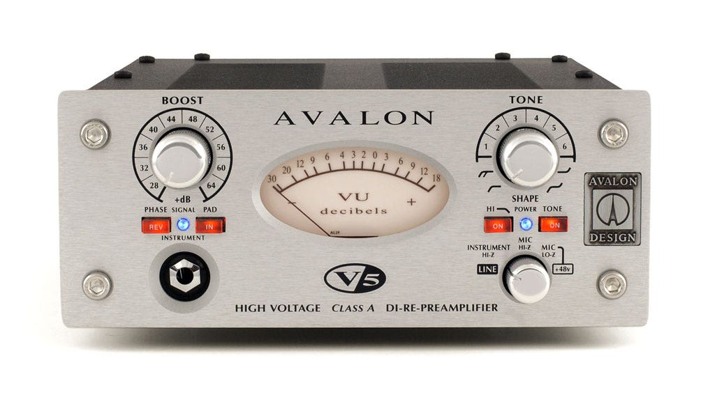Avalon V5 Pure Class A, Microphone Preamplifier
